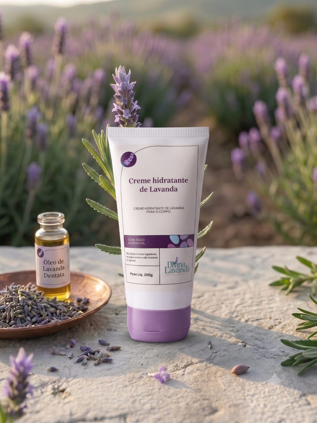 Creme Hidratante Corporal de Lavanda Dentata 200 g — Divina Lavanda - Imagem 2